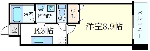 女学院前駅 徒歩4分 4階の物件間取画像